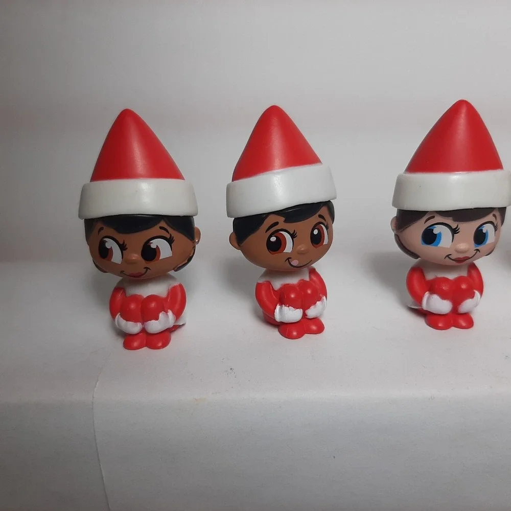 Elf on the Shelf Elf Pets Minis Lot of 17 Pieces Elves Pets Cars Trees